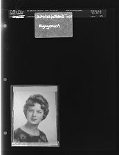 Engagement photo of woman (1 Negative) (July 22, 1963) [Sleeve 33, Folder b, Box 30]