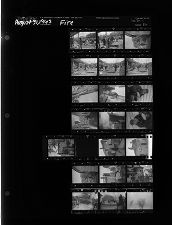Fire (21 Negatives) (August 31, 1963) [Sleeve 86, Folder c, Box 30]