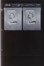 Engagement re-photo of woman (2 Negatives), October 17-18, 1963 [Sleeve 51, Folder e, Box 30]