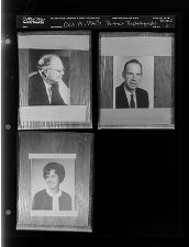 Portrait re-photographs (3 Negatives) (October 19, 1963) [Sleeve 2, Folder f, Box 30]
