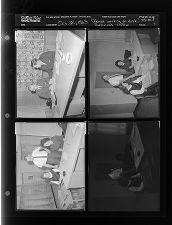 People working in office (4 Negatives) (October 21, 1963) [Sleeve 7, Folder f, Box 30]