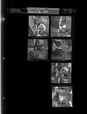 Man in office (6 Negatives), January 17-18, 1964 [Sleeve 39, Folder a, Box 32]