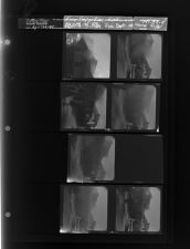 Fire department at house fire (8 Negatives), April 2-3, 1964 [Sleeve 14, Folder d, Box 32]
