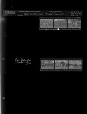Track runners; Rose-Washington Baseball game (6 Negatives), April 21-22, 1964 [Sleeve 80, Folder d, Box 32]