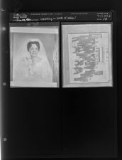 Wedding Re-Photo of Bride (2 Negative) (June 20, 1964) [Sleeve 54, Folder b, Box 33]