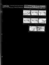 Woman at typewriter; Women at social gathering (Mrs. Tyson honored at reception?) (8 Negatives) (June 22, 1964) [Sleeve 56, Folder b, Box 33]