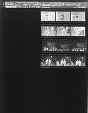 Daily Reflector wreath; Election gathering outside Daily Reflector building (12 Negatives), June 27-29, 1964 [Sleeve 78, Folder b, Box 33]