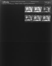 Mayor West signing document (6 Negatives), July 24-25, 1964 [Sleeve 54, Folder c, Box 33]