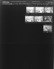 Mac-Dorn Travel Agency; Mayor signing document (7 Negatives), July 25-28, 1964 [Sleeve 64, Folder c, Box 33]