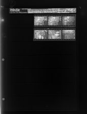Child Hanging Stocking; Family decorating Christmas Tree; Boy Scouts (6 Negatives) (December 21, 1964) [Sleeve 78, Folder d, Box 34]