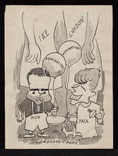 Political cartoon for 1960 presidential campaign