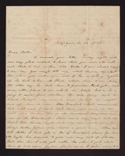 Letter from Sarah Wooten to her father Council Wooten