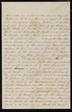 Butler family land transfer deed 