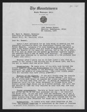 Letter from Harriet K. Walker of Mountaineer Players to Mark R. Sumner