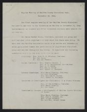 Minutes of the Halifax County Historical Association's first regular meeting (1966)