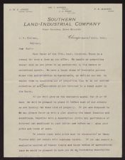 Letter from J. W. C. Jones to John R. Tillery