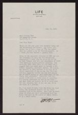 Letter from Otis Peabody Swift to Dorothy Knox