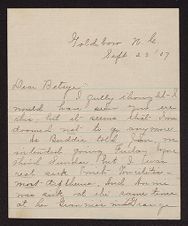 Letter concerning tonsillitis and diphtheria in Goldsboro, N.C.