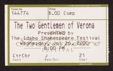 Idaho Shakespeare Festival Ticket