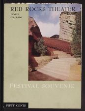 Red Rocks Theater Festival Souvenir program