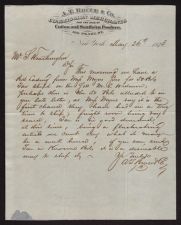 Letter from A. T. Bruce and Company