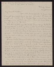 Letter from Venetia Cox to B. T. Cox