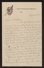 Letter from Venetia Cox to B. T. Cox