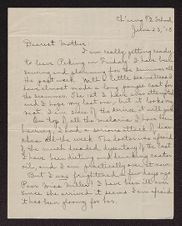 Letter from Venetia Cox to B. T. Cox