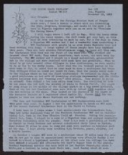 Mrs. Carol Leigh Humphries Papers. Letter, 19 Nov 1969