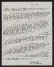 Mrs. Carol Leigh Humphries Papers. Typed letter, November 1979