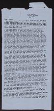 Mrs. Carol Leigh Humphries Papers. Typed airmail letter, July 1982