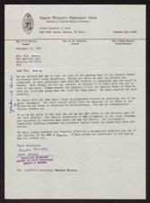 Letter from Aduke Akinola to Mrs. T. A. Bowers regarding the death of Carol Leigh Humphries