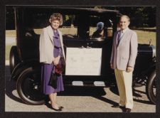 Photograph of Grand Marshall of the ECU Homecoming Parade