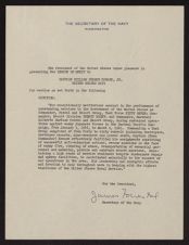 Legion of Merit citation to Captain William Stamps Howard Jr., U.S. Navy