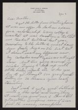 Letter from David E. Perkins to his mother