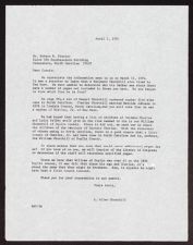 Letter to Robert H. Frazier from L. Allen Churchill