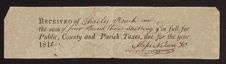 Tax Receipts, 1806-1866, n.d.