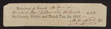 Tax Receipts, 1806-1866, n.d.