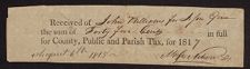Tax Receipts, 1806-1866, n.d.