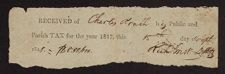 Tax Receipts, 1806-1866, n.d.