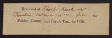 Tax Receipts, 1806-1866, n.d.