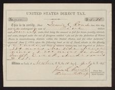 Tax Receipts, 1806-1866, n.d.
