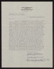 Letter from Sam B. Underwood Jr. to Guaranty Bank and Trust Company