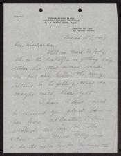 Letter from Walter Francis Martin to Winslow