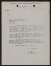 Letter from W. A. Capron to Harold Train