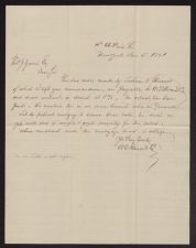 Letter from A. D. Bruce to Thomas J. Jarvis