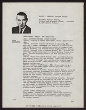 Resume for Walter F. Seedlock