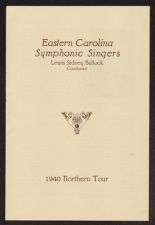 Eastern Carolina Symphonic Singers program