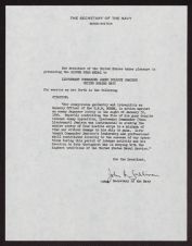 Silver star medal citation for James Pollock Jamison