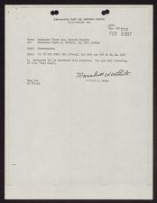 Letter of commendation for Bryan R. Colbert from F. W. Ault